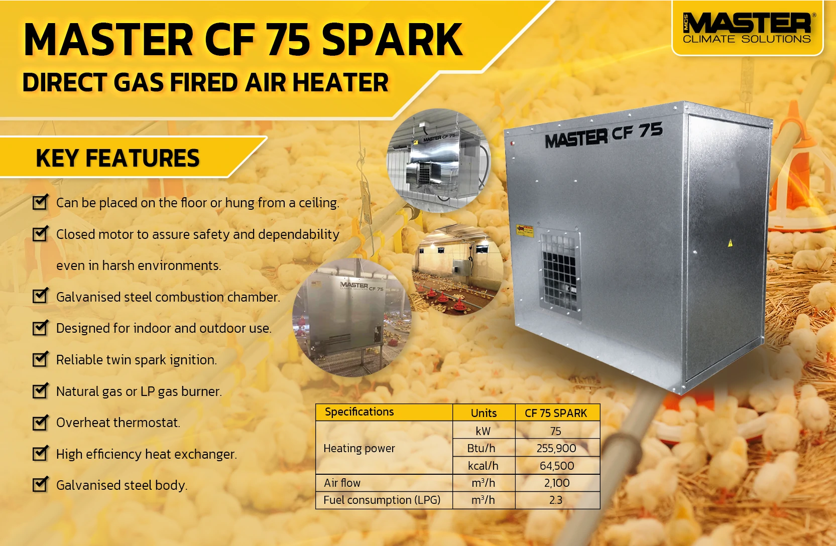Master Heater CF 75 SPARK