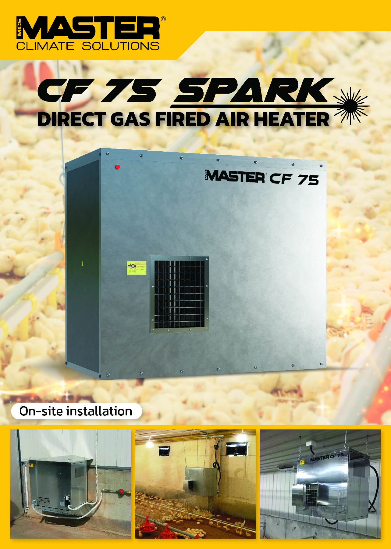 เครื่องกกไก่ MASTER CF 75